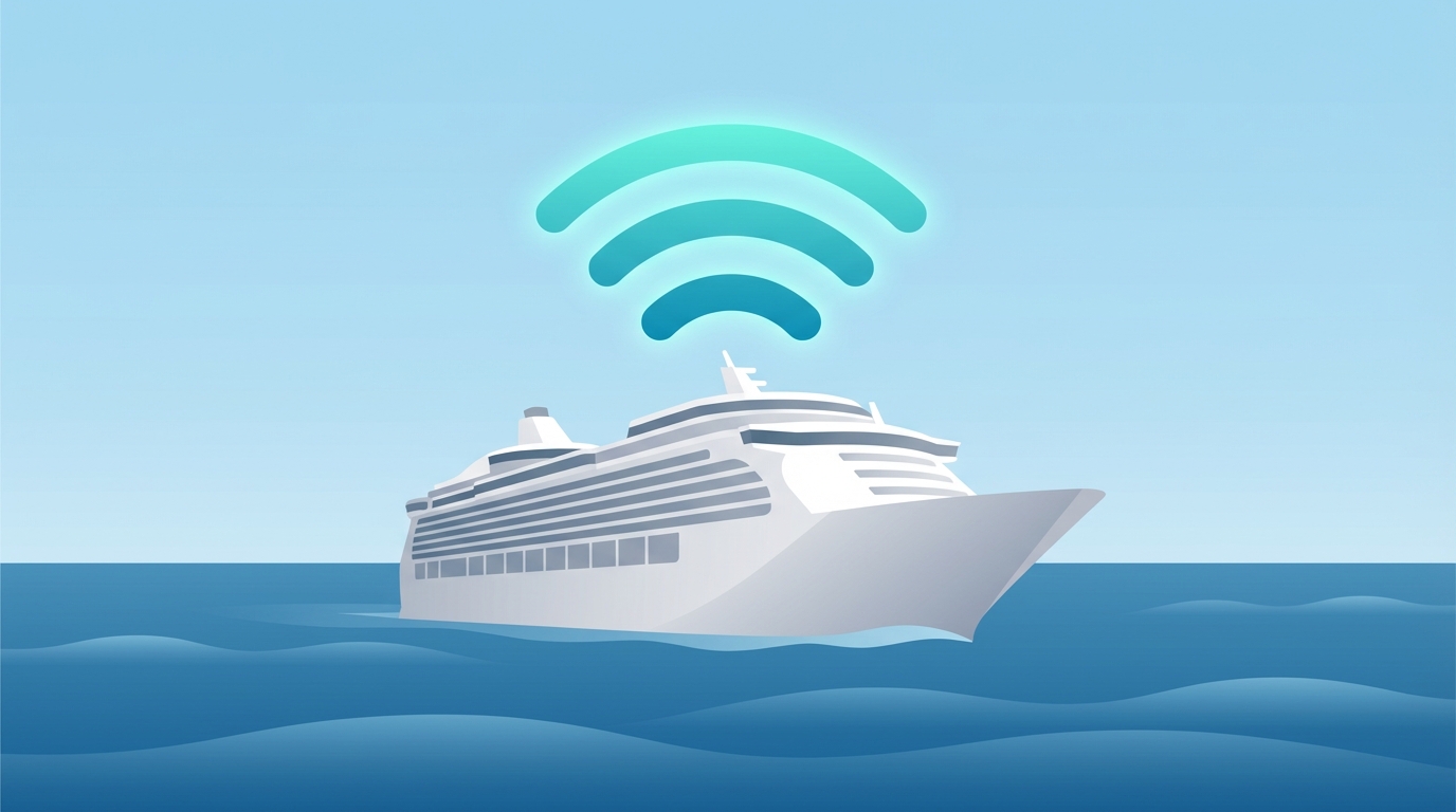 Cruise ship Wi-Fi signal