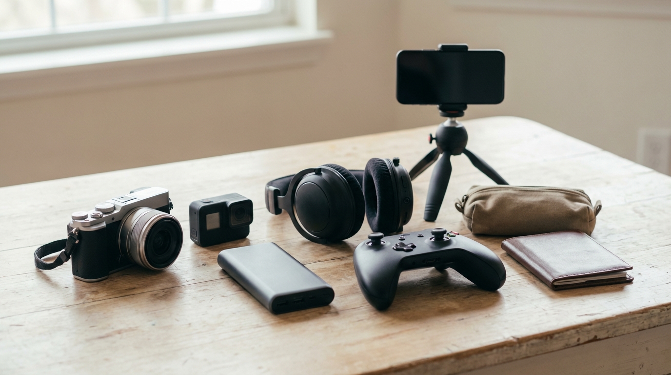 Essential tech gear for travel, content creation, and gaming in 2026