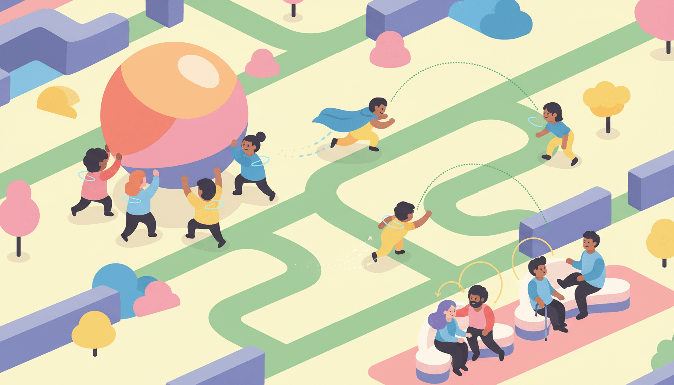Big Walk social play illustration