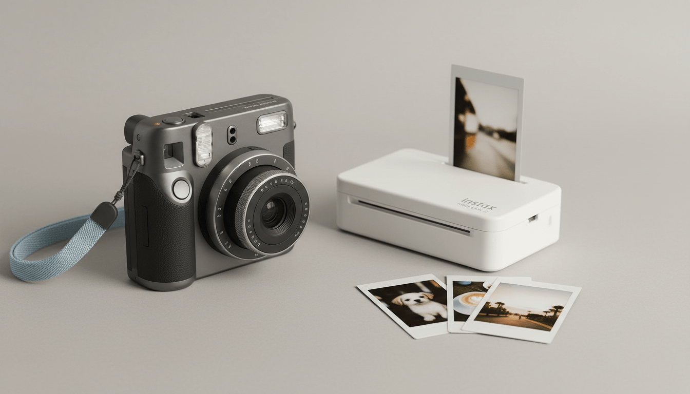 Instax instant camera and printer setup