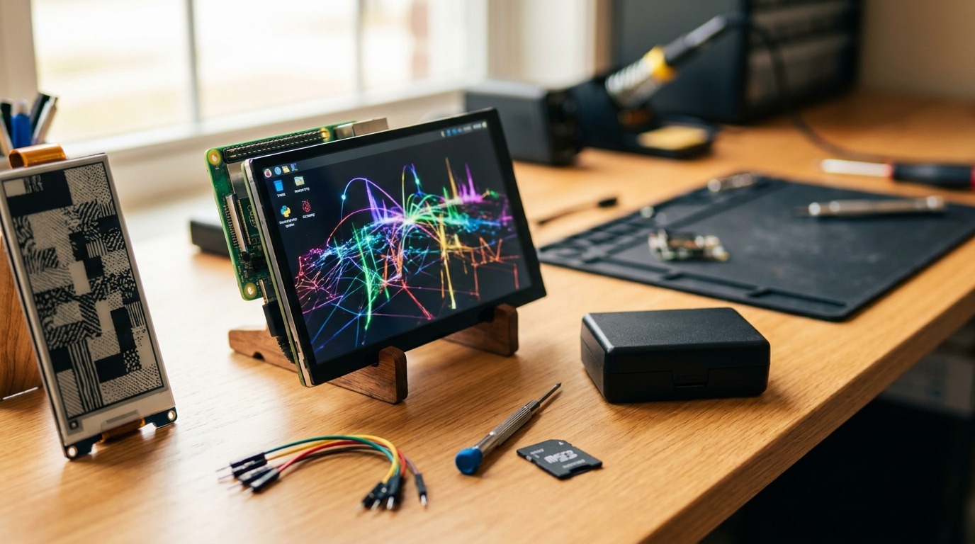 Raspberry Pi 4 with touchscreen