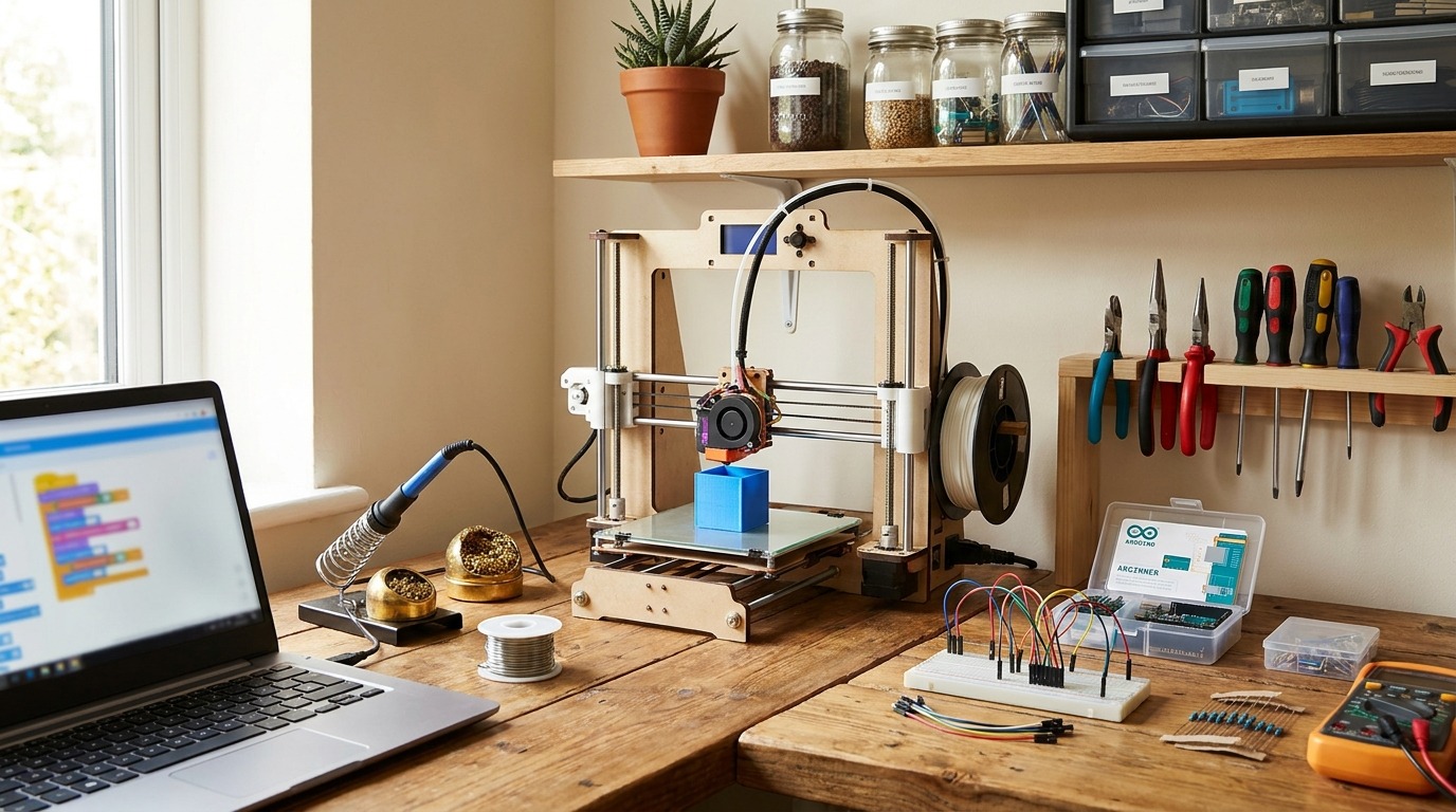 Beginner-friendly maker workshop setup